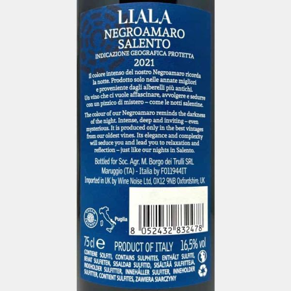 Negroamaro Liala Salento IGP 2021 -...