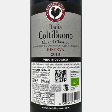 Chianti Classico Riserva DOCG 2018 Bio - Badia a Coltibuono