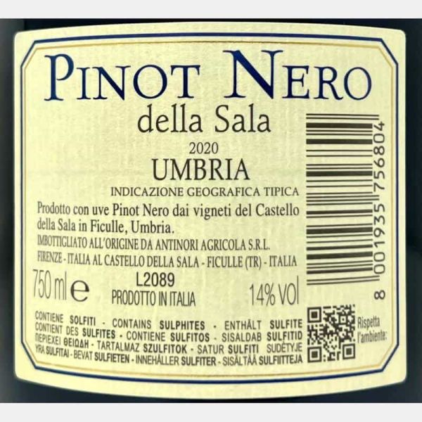 Pinot Nero Umbria IGT 2020 - Antinori Castello della Sala Pinot Nero Umbria IGT 2020 - Antinori Castello della Sala