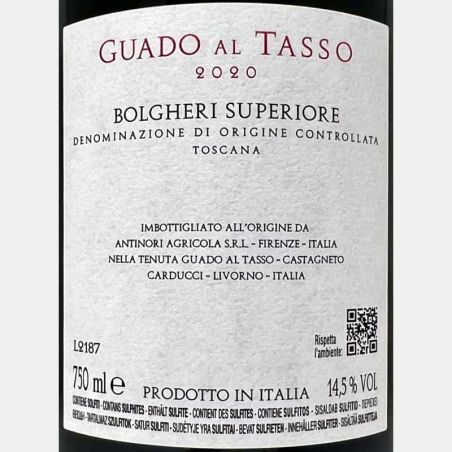 Bolgheri Superiore Guado al Tasso DOC 2020 - Antinori Tenuta Guado al Tasso