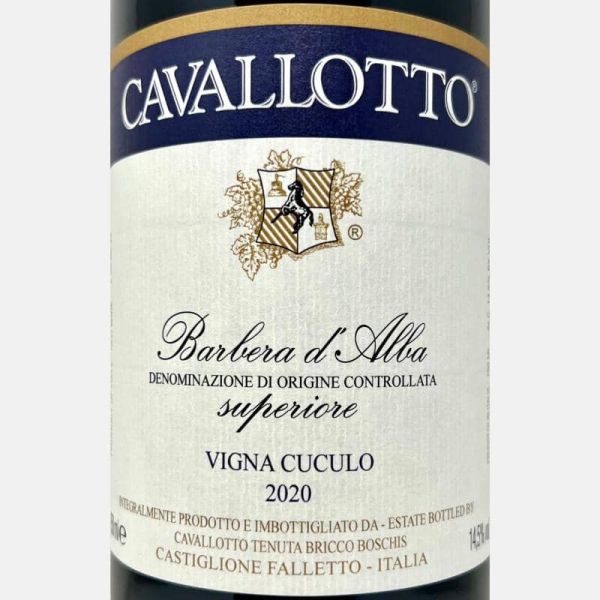 Barbera D'Alba Vigna del Cuculo DOC 2020 Bio - Cavallotto