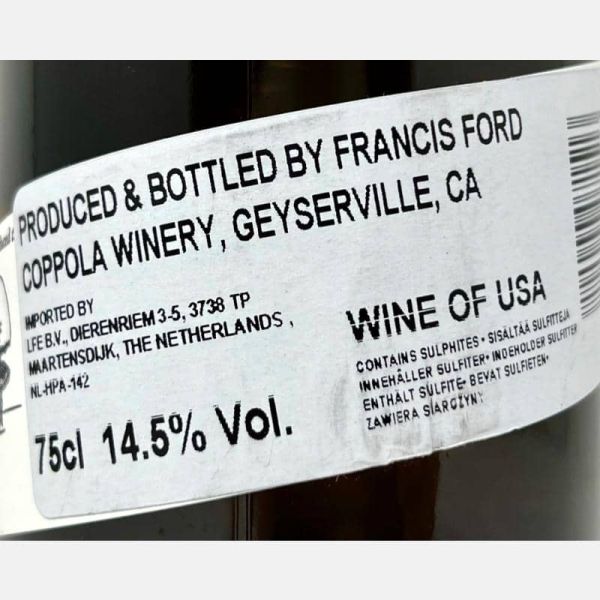Chardonnay Director's Cut Sonoma Coast AVA 2021 - Francis Ford Coppola Chardonnay Director's Cut Sonoma Coast AVA 2021 - Francis Ford Coppola