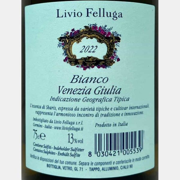 Sharis Bianco Venezia Giulia IGT 2022 - Livio Felluga Sharis Bianco Venezia Giulia IGT 2022 - Livio Felluga