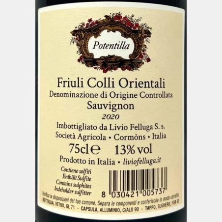 Sauvignon Potentilla Friuli Colli Orientali DOC 2020 - Livio Felluga