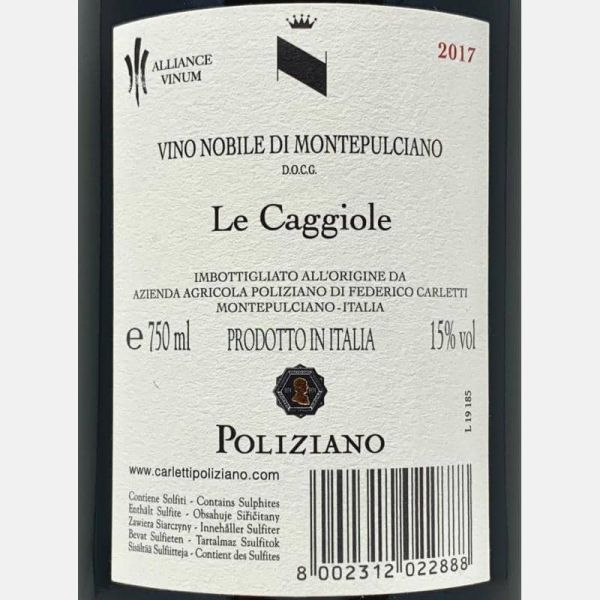 Vino Nobile di Montepulciano Le Caggiole DOCG 2017 - Poliziano Vino Nobile di Montepulciano Le Caggiole DOCG 2017 - Poliziano