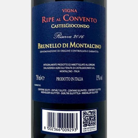 Brunello di Montalcino Ripe al Convento Riserva DOCG 2016 - Castelgiocondo, Frescobaldi