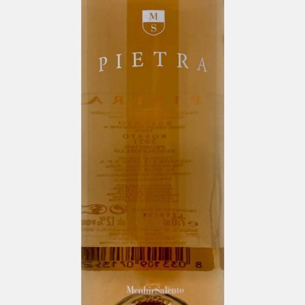 Primitivo Susumaniello Rosato Pietra Salento IGT 2021 - Menhir