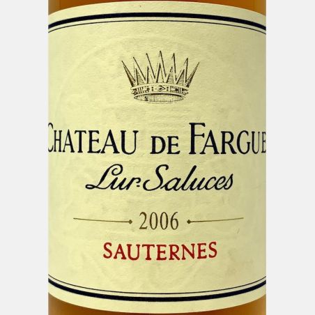 Chateau de Fargues Lur-Saluces Sauternes AOC 2006 0,375L - Château de Fargues