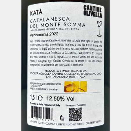 Catalanesca del Monte Somma Katà IGP 2022 Magnum 1,5L - Cantine Olivella